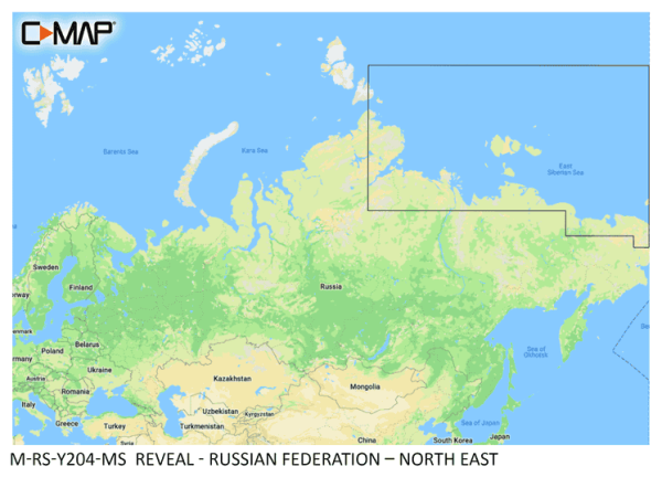 C-MAP REVEAL: M-RS-Y204-MS Russian Federation – North East