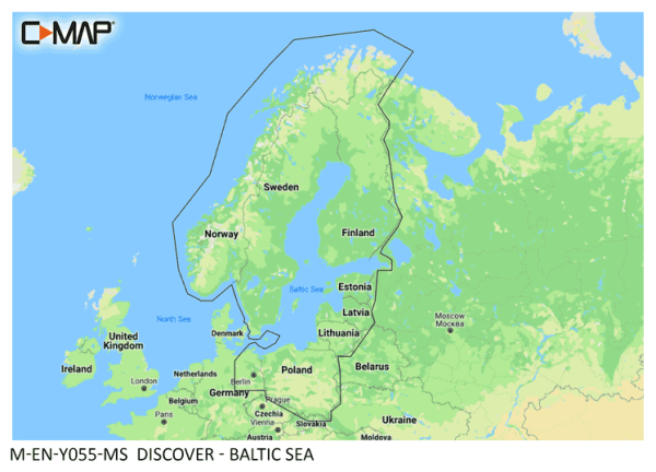 C-Map DISCOVER: M-EN-Y055-MS Baltic Sea