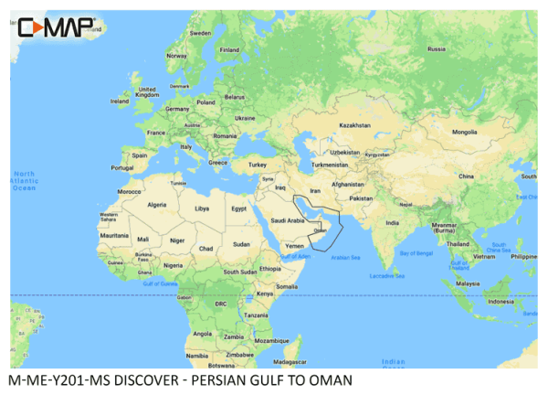 C-Map DISCOVER: M-ME-Y201-MS Persian Gulf to Oman