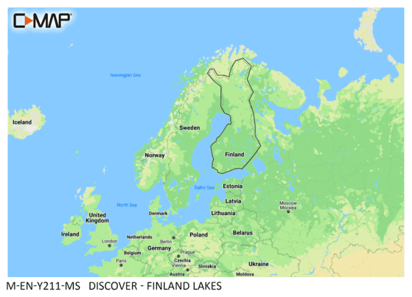 C-Map DISCOVER: M-EN-Y211-MS Finland Lakes