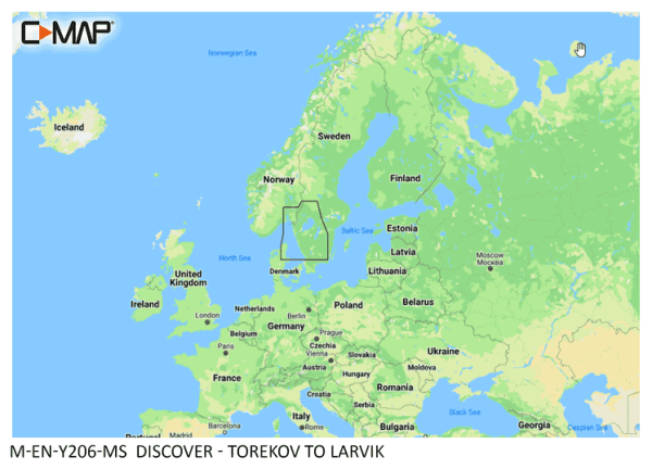 C-Map DISCOVER: M-EN-Y206-MS Torekov to Larvik