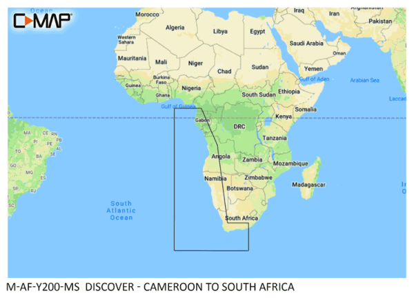 C-Map DISCOVER: M-AF-Y200-MS Cameroon to South Africa