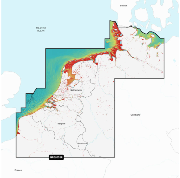 Navionics Platinum+ Seekarte: NPEU076R Benelux & Deutschland West (Regular)