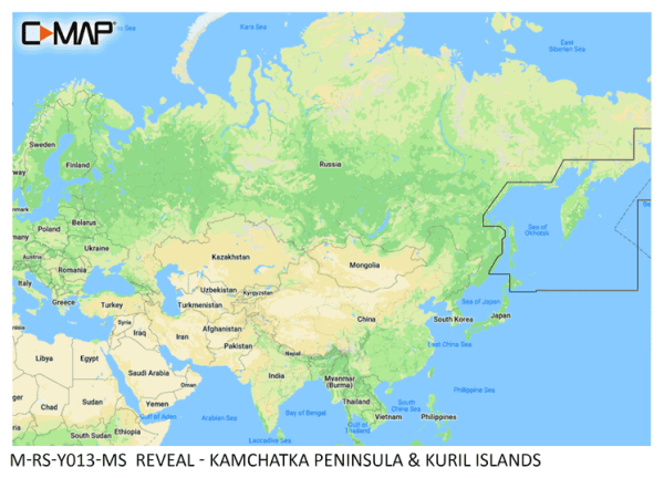 C-MAP REVEAL: M-RS-Y013-MS Kamchatka Peninsula & Kuril Islands