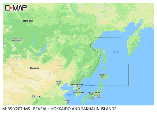 C-MAP REVEAL: M-RS-Y207-MS Hokkaido and Sakhalin Islands