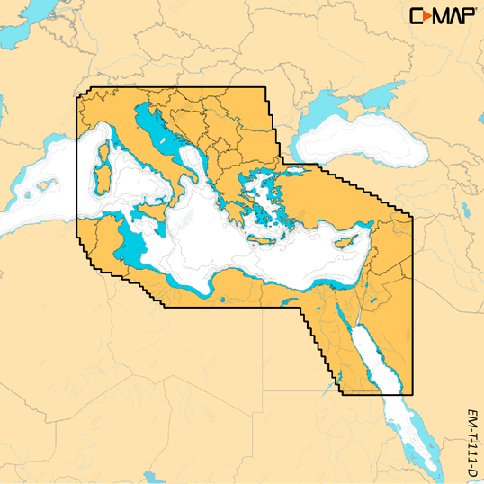 C-Map EM-T-111-D-MS - DISCOVER X East Mediterranean