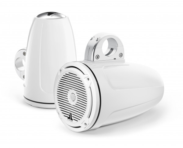JL Audio Marine MX 7.7" (196mm) Tower Coaxial Speakers w/ White Classic Grills