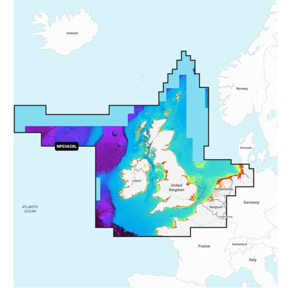 Navionics Platinum+ Seekarte: NPEU628L U.K., Irland & Holland (Large)