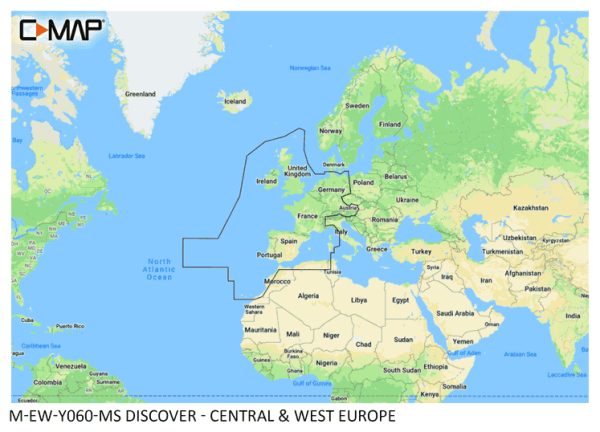 C-Map DISCOVER: M-EW-Y060-MS Central & West Europe