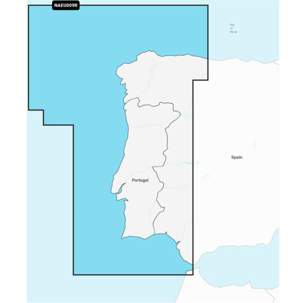 Navionics+ Seekarte: NAEU009R Portugal & Nordwestspanien (Atlantic Coast)