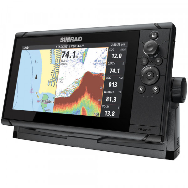 Simrad Cruise 9 Kartenplotter, ROW Base Chart, 83/200 XDCR