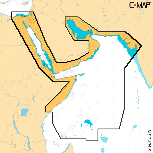 C-MAP ME-T-204-R-MS - REVEAL X Red Sea, The Gulf and Seychelles Is.