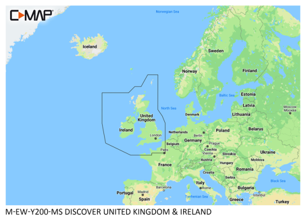 C-Map DISCOVER: M-EW-Y200-MS United Kingdom & Ireland