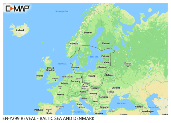 C-MAP REVEAL - M-EN-Y299-MS - Baltic Sea
