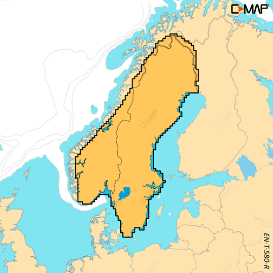 C-MAP EN-T-580-R-MS - REVEAL X Scandinavia Inland