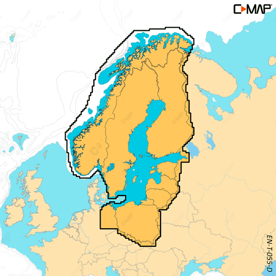 C-Map EN-T-055-D-MS - DISCOVER X Sweden, Finland Baltic Sea