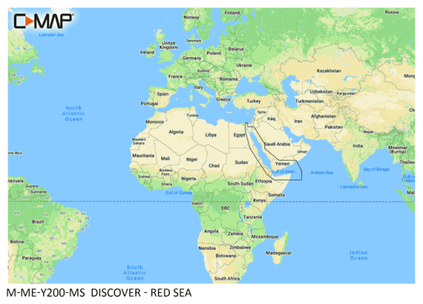 C-Map DISCOVER: M-ME-Y200-MS Red Sea