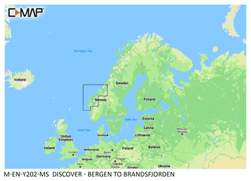 C-Map DISCOVER: M-EN-Y202-MS Bergen to Brandsfjorden