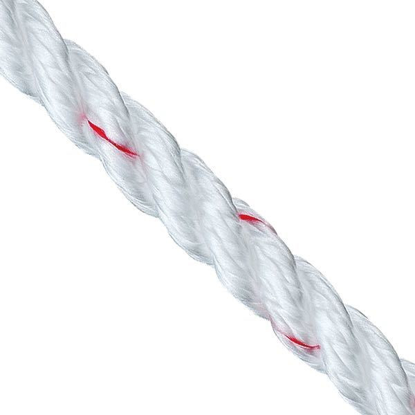 1852 Marine Quality Fenderleine 3-kardeelig weiß Ø 6mm 1,5 meter 2 Stck.