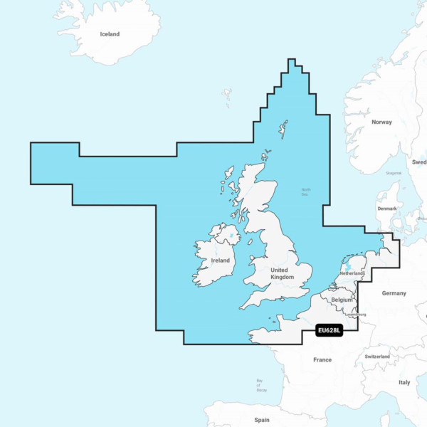 Navionics+ Seekarte: NAEU628L UK, Irland & Holland (Large)