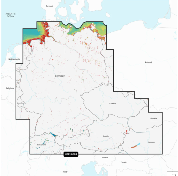 Navionics Platinum+ Seekarte: NPEU060R Deutschland, Seen & Flüsse (Regular)