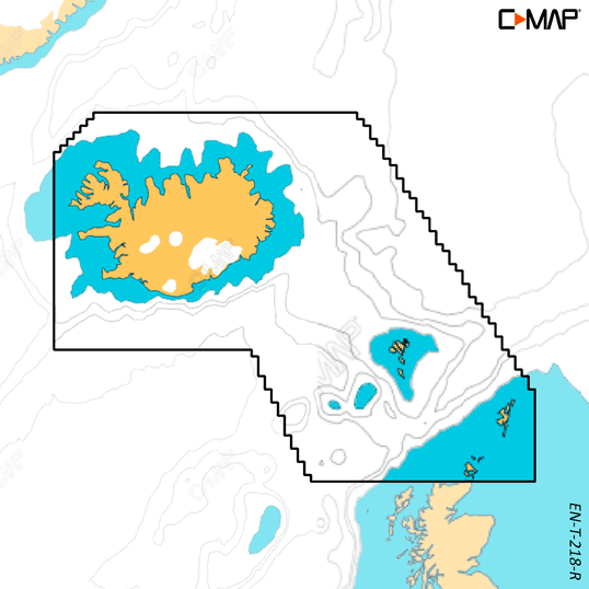 C-MAP EN-T-218-R-MS - REVEAL X Greenland and Iceland