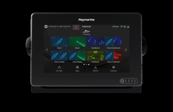 Raymarine AXIOM 7 DV - 7" Touch-Multifunktionsdisplay mit integrierten 600W Sonar und DownVision, oh