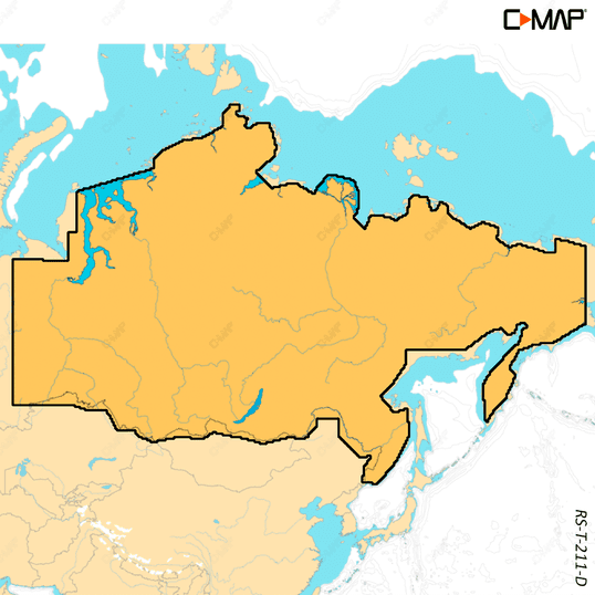 C-Map RS-T-211-D-MS - DISCOVER X East Russia Inland