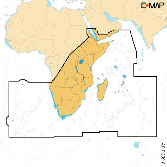 C-MAP AF-T-209-R-MS - REVEAL X South and East Africa
