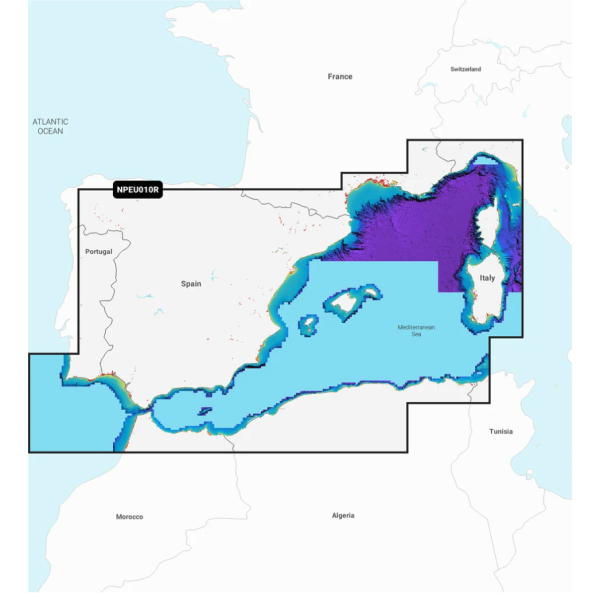Navionics Platinum+ Seekarte: NPEU010R Spanien Mittelmeerküste (Regular)