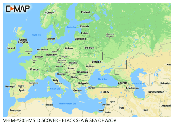 C-Map DISCOVER: M-EM-Y205-MS Black Sea & Sea of Azov