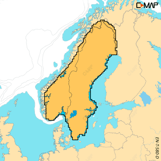 C-Map EN-T-580-D-MS - DISCOVER X Scandinavia Inland