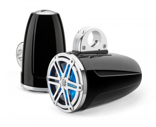 JL Audio Marine MX 7.7" (196mm) Tower Coaxial Speakers w/ LED Chrome Sport Grills