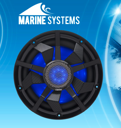 Clarion Marine Audio CM2513WL Subwoofer