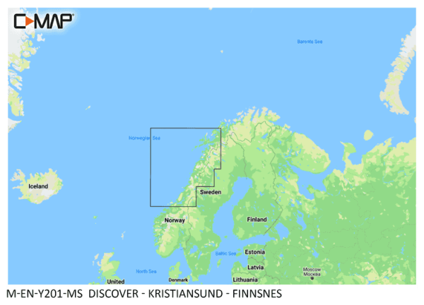 C-Map DISCOVER: M-EN-Y201-MS Kristiansund - Finnsnes