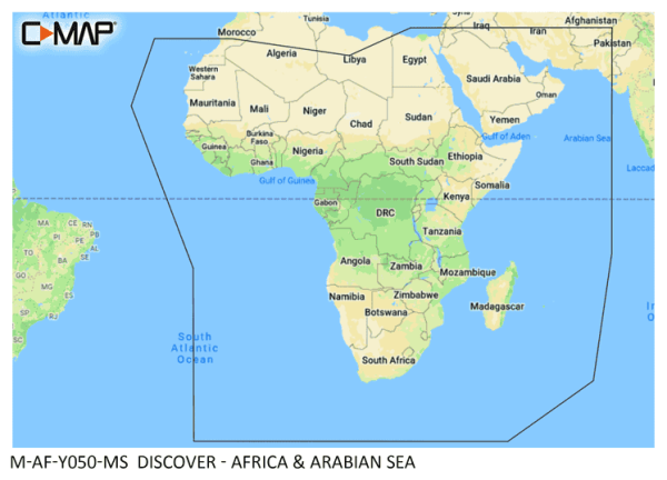 C-Map DISCOVER: M-AF-Y050-MS Africa & Arabian Sea